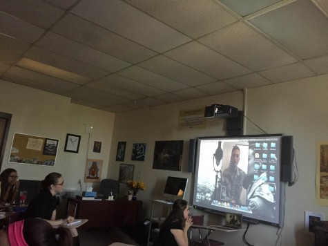 Padua Students Interview Air Force Member