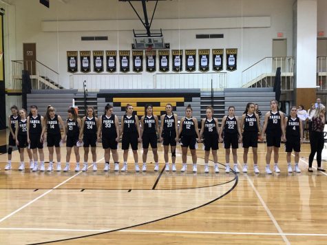 Padua’s Varsity Basketball Team Taking the Win Against Tatnall