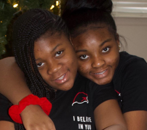 Nadia and Nadine Akumiah, twins, bonding with each other during the pandemic.