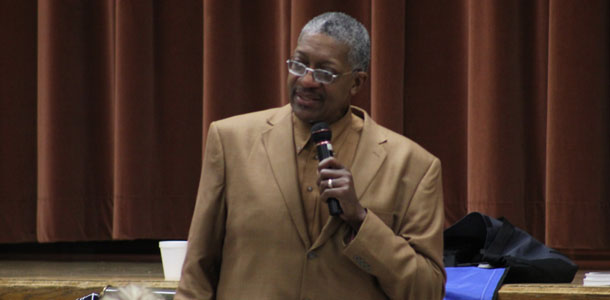Motivational Speaker Encourages Students to Increase Work Ethic