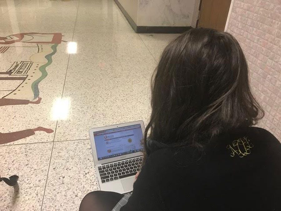 Students use UGive to keep track of their service hours. 