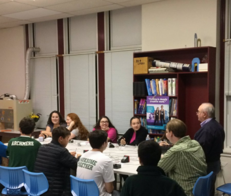 Padua students compete against Archmere in the Academic Bowl meet on October 12th.