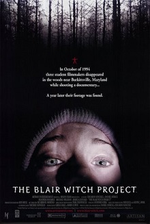 The movie poster for the movie The Blair Witch Project. I just want to apologize to Joshs mom, and Mikes mom, and my mom. I am so sorry! Because it was my fault. I was the one who brought them here, said Heather Donahue.