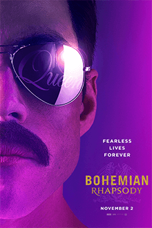 The Bohemian Rhapsody official movie poster. “...four misfits who don’t belong together, we’re playing for the other misfits. They’re the outcasts, right at the back of the room. We’re pretty sure they don’t belong either. We belong to them.” 