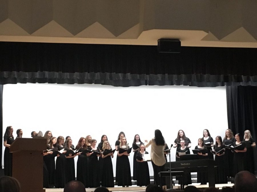 The Padua Womens Chorus opened this years Evening of the Arts.