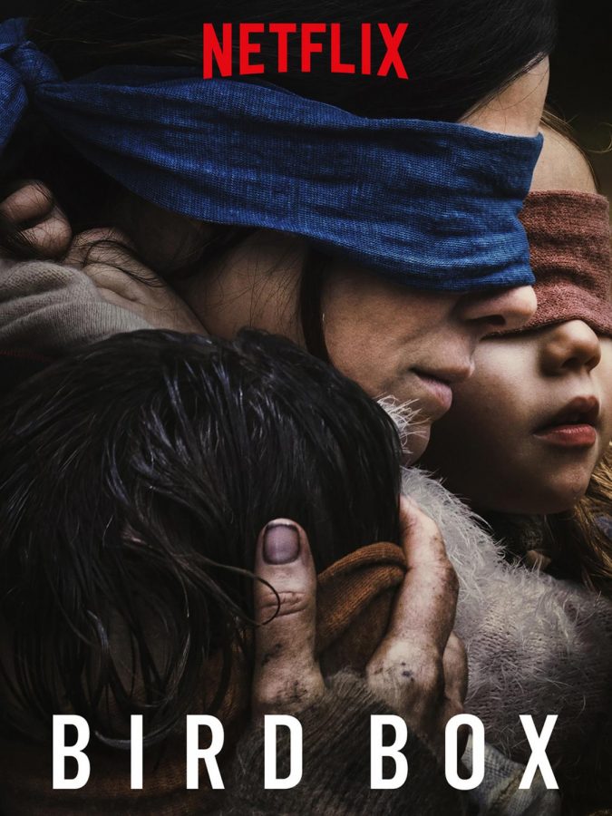 The film Bird Box can be streamed by its distributer, Netflix.