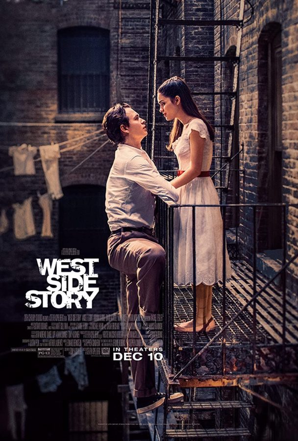 Ansel Elgort and Rachel Zegler staring in West Side Story. Spielbergs take on the 1961 classic was released on December 10th, 2021.